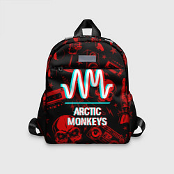 Детский рюкзак Arctic Monkeys Rock Glitch, цвет: 3D-принт