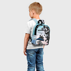 Детский рюкзак Тоторо бегущий от чернушек, цвет: 3D-принт — фото 2