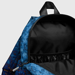 Детский рюкзак Marble texture blue brown color, цвет: 3D-принт — фото 2