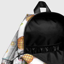 Детский рюкзак Геометрические Фигуры и Ананасы, цвет: 3D-принт — фото 2