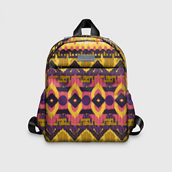 Детский рюкзак Африканский узор орнамент из шерсти Africa Wool Pa, цвет: 3D-принт