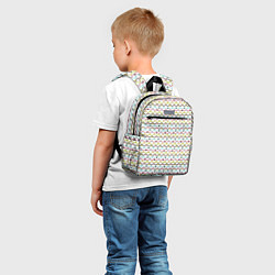 Детский рюкзак Волнистые линии геометрия, цвет: 3D-принт — фото 2
