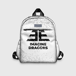 Детский рюкзак Imagine Dragons с потертостями на светлом фоне, цвет: 3D-принт