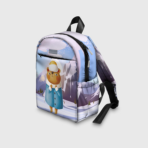 Детский рюкзак Медведица в шубке / 3D-принт – фото 3