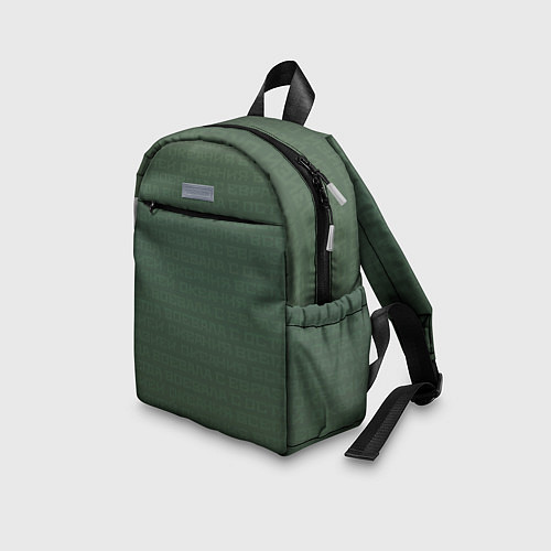 Детский рюкзак 1984 узор зелёный градиент / 3D-принт – фото 3