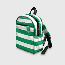 Детский рюкзак ФК Ахмат на фоне бело зеленой формы, цвет: 3D-принт — фото 2