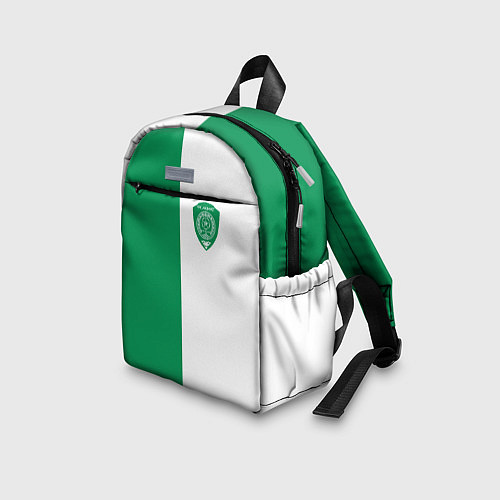 Детский рюкзак ФК Ахмат бело-зеленая форма / 3D-принт – фото 3