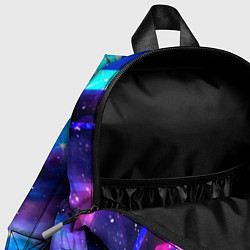 Детский рюкзак Lamborghini Неоновый Космос, цвет: 3D-принт — фото 2