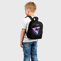 Детский рюкзак Ретро Пальмы Градиент, цвет: 3D-принт — фото 2