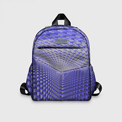 Детский рюкзак Неоновые кубы - оптическая иллюзия, цвет: 3D-принт
