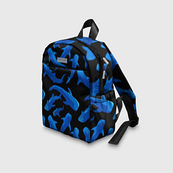 Детский рюкзак Стая акул - паттерн, цвет: 3D-принт — фото 2