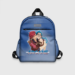 Детский рюкзак Arcane - Джинкс и Вай, цвет: 3D-принт