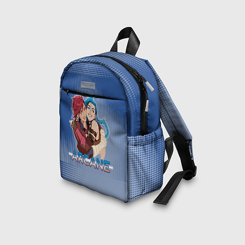 Детский рюкзак Arcane - Джинкс и Вай / 3D-принт – фото 3