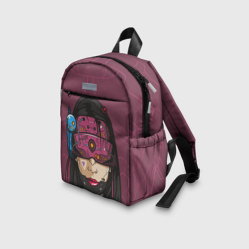 Детский рюкзак Кибер-девушка / 3D-принт – фото 3