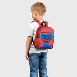 Детский рюкзак Хаги Ваги на красном фоне, цвет: 3D-принт — фото 2