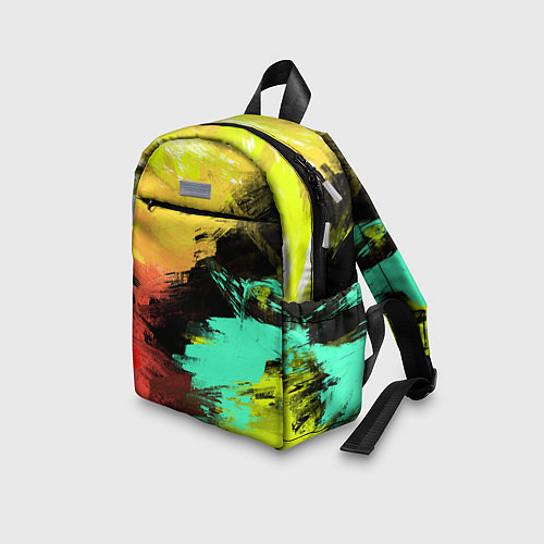 Детский рюкзак Яркий красочный гранж / 3D-принт – фото 3