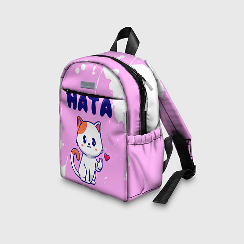 Детский рюкзак Ната кошечка с сердечком / 3D-принт – фото 3