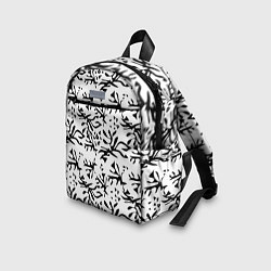 Детский рюкзак Черно белый абстрактный модный узор, цвет: 3D-принт — фото 2