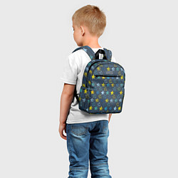 Детский рюкзак Парад звезд на синем фоне, цвет: 3D-принт — фото 2