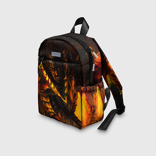 Детский рюкзак Берсерк Гатс В Огне / 3D-принт – фото 3