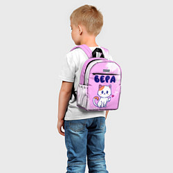 Детский рюкзак Вера кошечка с сердечком, цвет: 3D-принт — фото 2