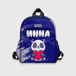 Детский рюкзак Инна панда с сердечком, цвет: 3D-принт