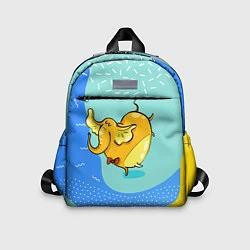 Детский рюкзак Желтая слониха - балерина, цвет: 3D-принт