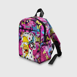Детский рюкзак Гомер Симпсон в звёздном балахоне!, цвет: 3D-принт — фото 2
