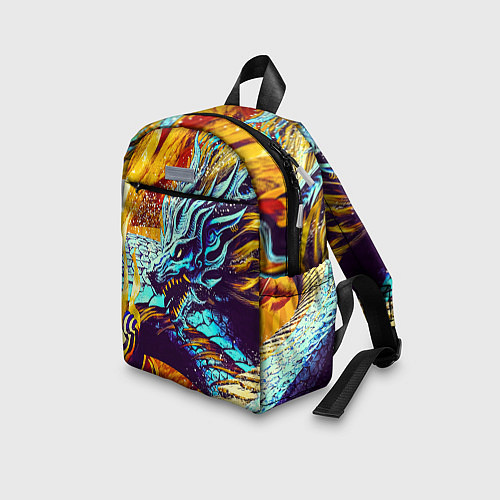 Детский рюкзак Японский Дракон В Огне / 3D-принт – фото 3