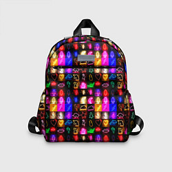 Детский рюкзак Neon glowing objects, цвет: 3D-принт