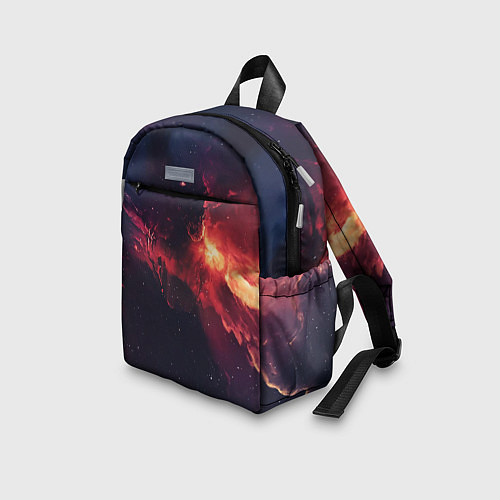 Детский рюкзак Космическое пламя / 3D-принт – фото 3