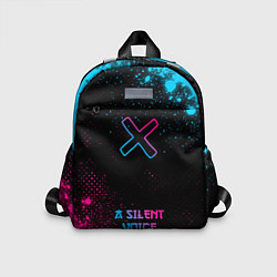 Детский рюкзак A Silent Voice - neon gradient: символ, надпись, цвет: 3D-принт