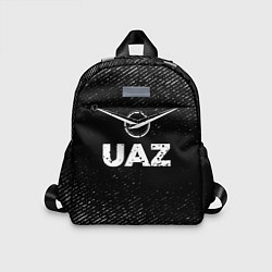 Детский рюкзак UAZ с потертостями на темном фоне, цвет: 3D-принт
