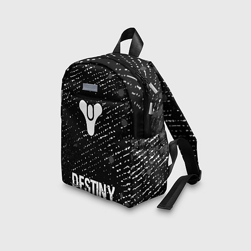 Детский рюкзак Destiny glitch на темном фоне: символ, надпись / 3D-принт – фото 3