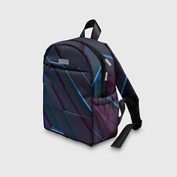 Детский рюкзак Неоновая трёхмерная мозаика, цвет: 3D-принт — фото 2