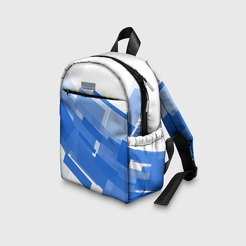 Детский рюкзак Геометрия в синем / 3D-принт – фото 3