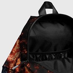 Детский рюкзак Огонь и вода - Огненный цветок, цвет: 3D-принт — фото 2