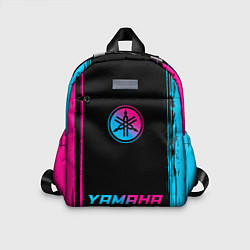 Детский рюкзак Yamaha - neon gradient: символ, надпись, цвет: 3D-принт