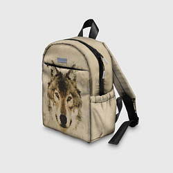 Детский рюкзак Полигональная голова волка, цвет: 3D-принт — фото 2