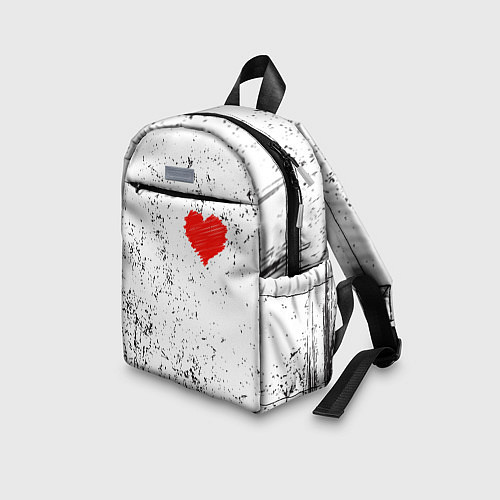 Детский рюкзак Сердце карандашом / 3D-принт – фото 3