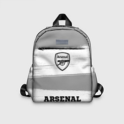 Детский рюкзак Arsenal sport на светлом фоне: символ, надпись, цвет: 3D-принт