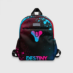 Детский рюкзак Destiny - neon gradient: символ, надпись, цвет: 3D-принт