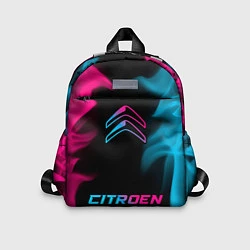 Детский рюкзак Citroen - neon gradient: символ, надпись, цвет: 3D-принт