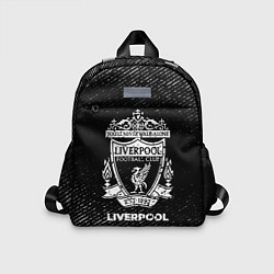 Детский рюкзак Liverpool с потертостями на темном фоне, цвет: 3D-принт