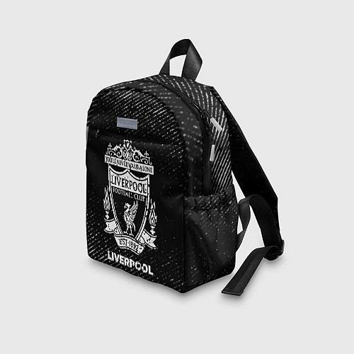 Детский рюкзак Liverpool с потертостями на темном фоне / 3D-принт – фото 3