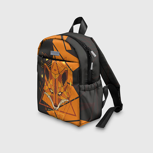 Детский рюкзак Голова лисы в мозаике / 3D-принт – фото 3