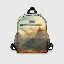 Детский рюкзак Рассвет в горах, пейзаж, цвет: 3D-принт