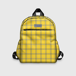 Детский рюкзак Классическая желтая клетка, цвет: 3D-принт