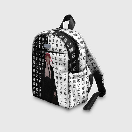 Детский рюкзак Макима - Иероглифы - Человек-бензопила / 3D-принт – фото 3