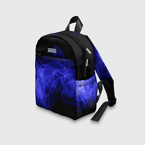 Детский рюкзак Синяя звуковая волна / 3D-принт – фото 3